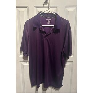 Purple Eddie Bauer Men's Golf Polo Shirt